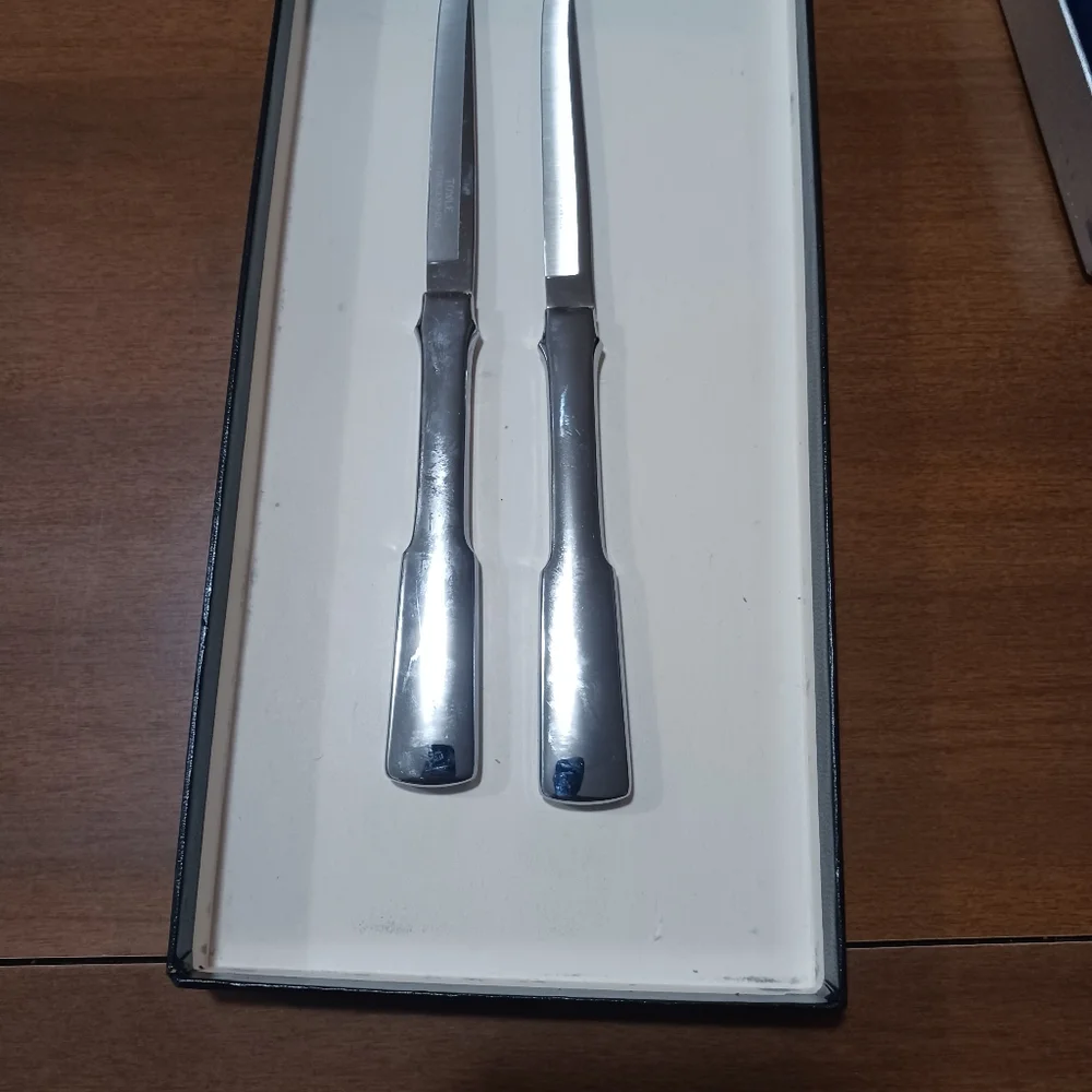 Boxed Knife Set Steak Kitchen Four Beveled Stainless Steel Cutlery